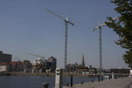 Bouwwerken MAS Eilandje Antwerpen